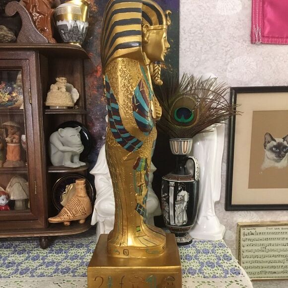 VTG Large Egyptian King Tut Figure 16” - Picture 8 of 9